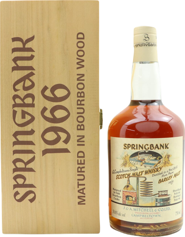 Springbank 1966 Local Barley 33yo Bourbon Oak Cask Taiwan 56.6% 750ml