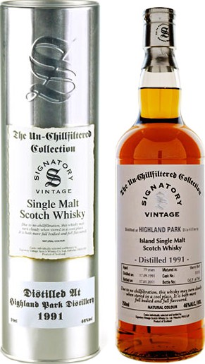 Highland Park 1991 SV The Un-Chillfiltered Collection Sherry Butt #15085 46% 700ml