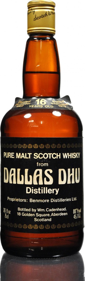 Dallas Dhu 1962 CA Dumpy Bottle 45.7% 750ml