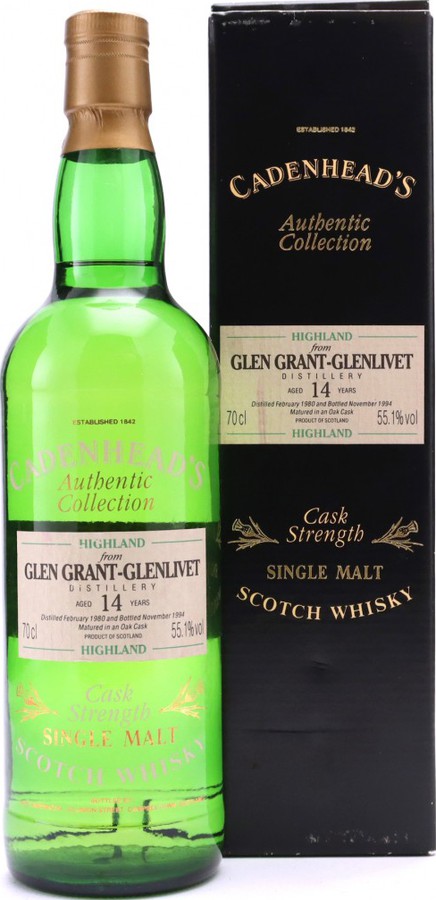 Glen Grant 1980 CA Authentic Collection Oak Cask 55.1% 700ml