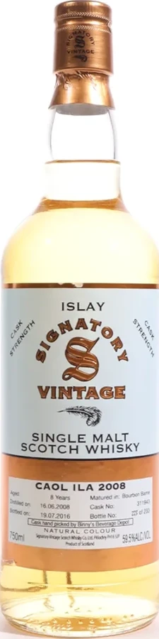 Caol Ila 2008 SV Vintage Collection Cask Strength Bourbon Barrel #311943 Binny's Beverage Depot 59.5% 750ml