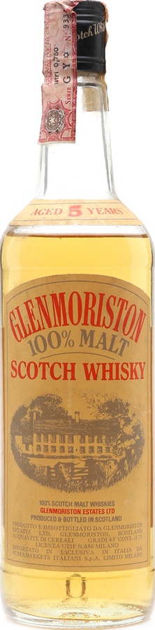 Glenmoriston 5yo 100% Malt Scotch Whisky 43% 750ml