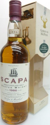 Scapa 1986 GM Licensed Bottling 40% 700ml
