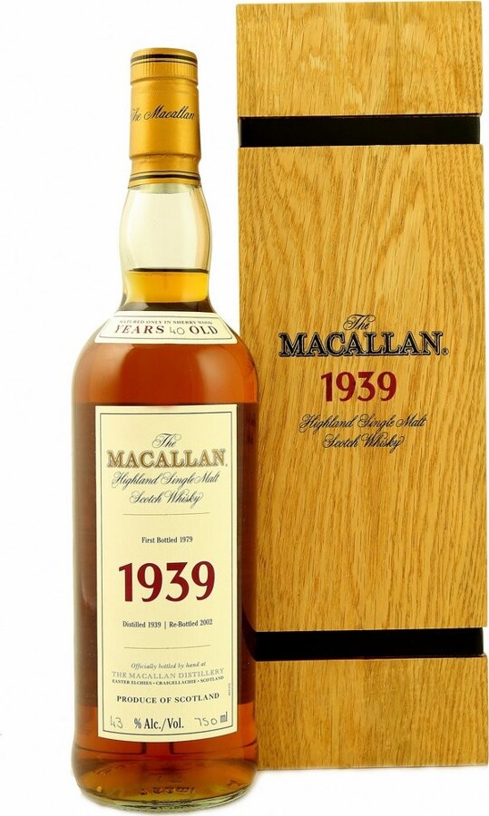 Macallan 1939 Fine & Rare 40yo 43% 750ml