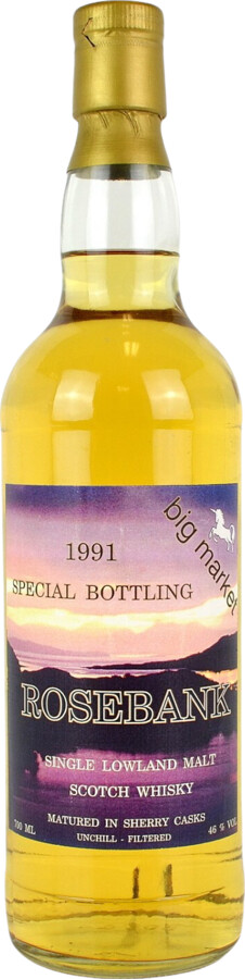 Rosebank 1991 Big Market Speacial Bottling Sherry Casks 46% 700ml