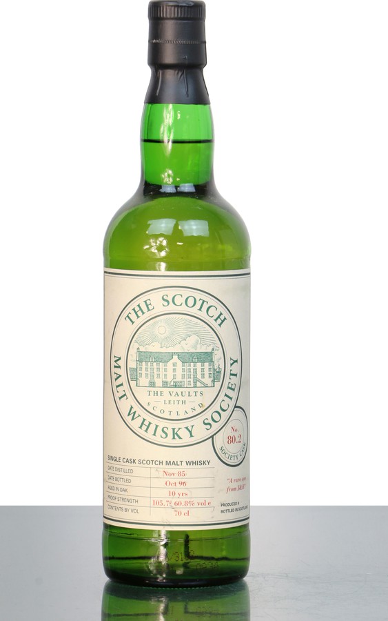 Glen Spey 1985 SMWS 80.2 A rare one from J&B 60.8% 700ml