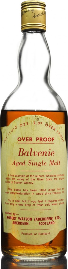 Balvenie 1965 RW Over Proof Oak Casks 58.2% 750ml