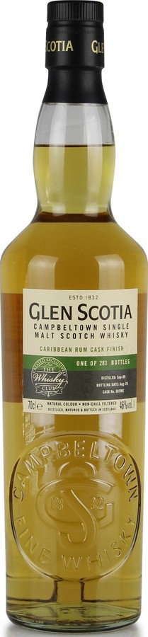 Glen Scotia 2009 Limited Edition Caribbean Rum Cask Finish 21TWC The Whisky Club Australia 46% 700ml