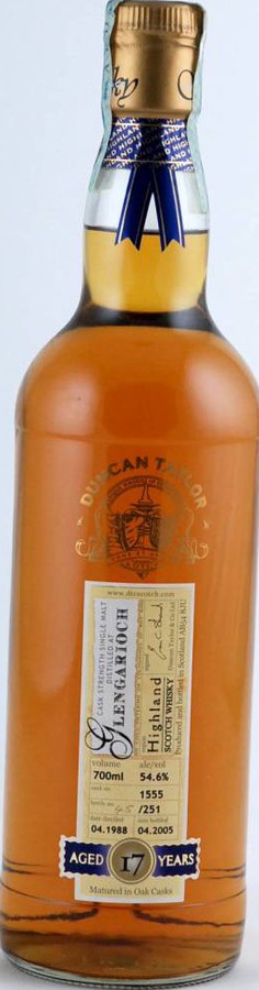 Glen Garioch 1988 DT Rare Auld Oak Cask #1555 54.6% 700ml