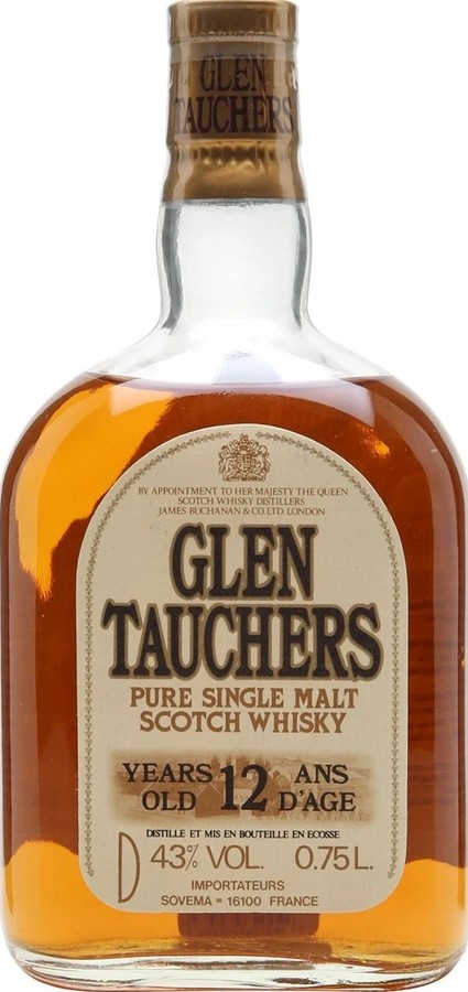 Glentauchers 12yo Pure Malt Scotch Whisky Importateurs Sovema France 43% 750ml