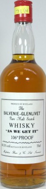 Balvenie As We Get It McfB Pure Malt Scotch Whisky 60.5% 750ml