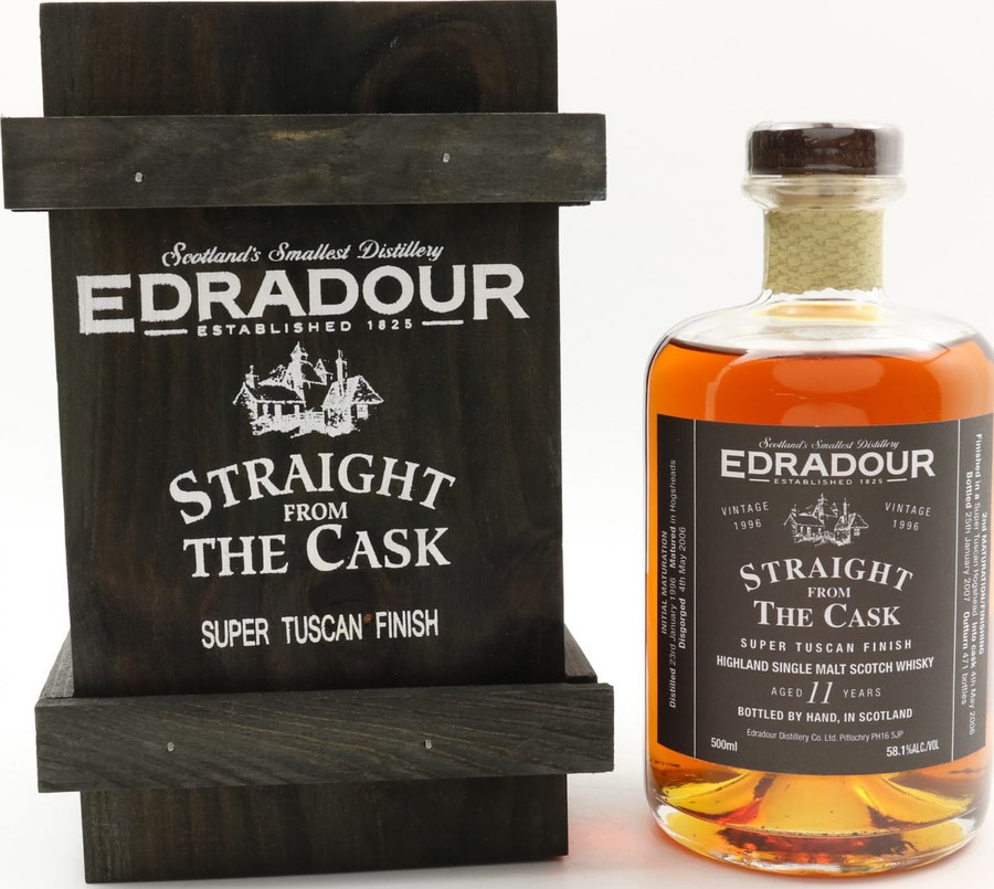 Edradour 1996 Straight From The Cask Super Tuscan Finish 58.1% 500ml