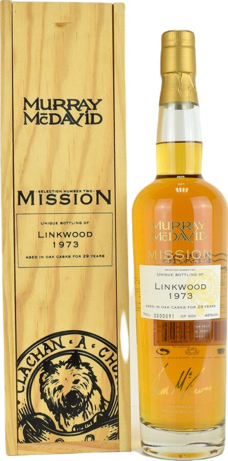 Linkwood 1973 MM Mission II Cask End 46% 700ml