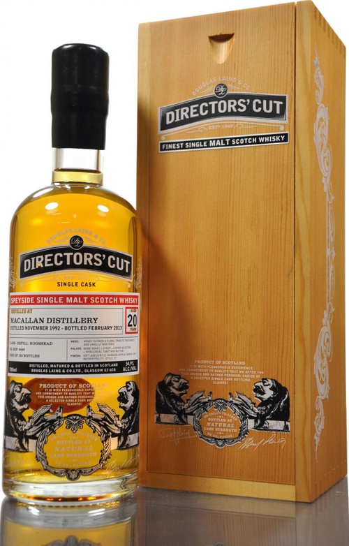 Macallan 1992 DL Directors Cut Refill Bourbon Hogshead 54.9% 700ml
