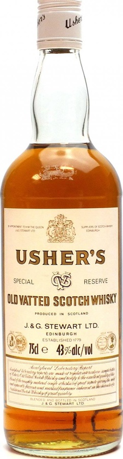 Usher's Old Vatted Glenlivet Whisky Special Reserve 43% 750ml