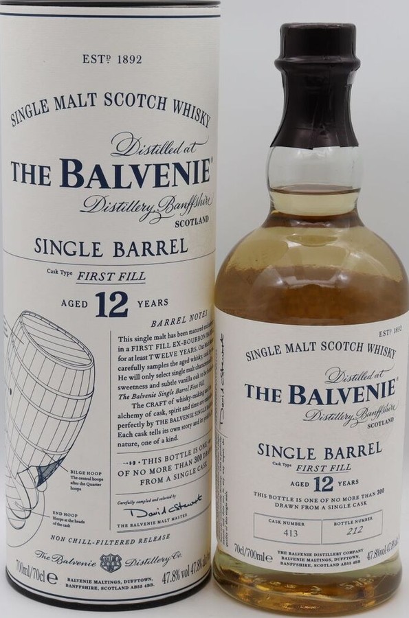 Balvenie 12yo Single Barrel #6565 47.8% 700ml