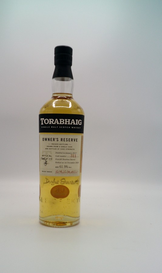 Torabhaig 2017 Owner's Reserve First Fill Bourbon #311 61.9% 700ml