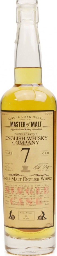 The English Whisky 2008 MoM Single Cask Series B1/491 67.3% 700ml