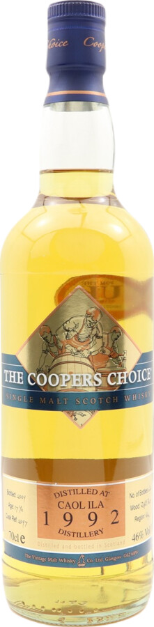 Caol Ila 1992 VM The Cooper's Choice Refill Butt #2097 46% 700ml