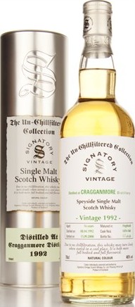 Cragganmore 1992 SV The Un-Chillfiltered Collection 1459 + 60 46% 700ml