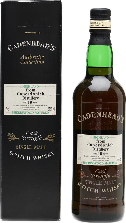 Caperdonich 1977 CA Authentic Collection Sherry Wood 57.5% 700ml