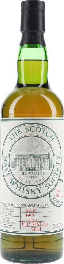 Caperdonich 1970 SMWS 38.11 Rich and Perfumed 53.6% 700ml