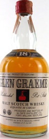 Glen Graeme Unblended Pot-Still Malt Scotch Whisky 18yo Importato da: Ditta R. Manzuoli Firenze 40% 750ml