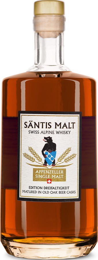Santis Malt Edition Dreifaltigkeit Swiss Highlander Old Oak Beer Casks 52% 700ml