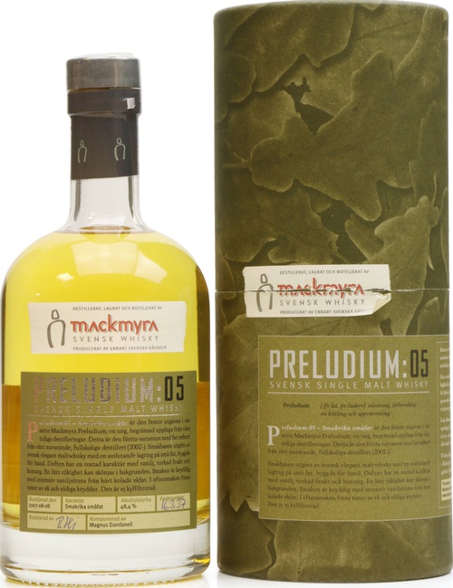 Mackmyra Preludium: 05 Flavoursome Small Casks 48.4% 500ml