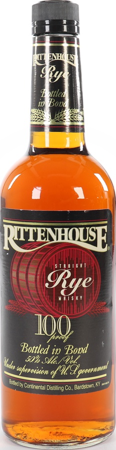 Rittenhouse Straight Rye 100 Proof Bottled-In-Bond 50% 750ml