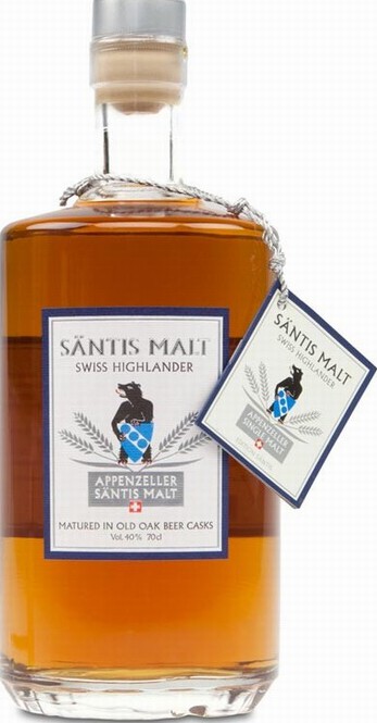 Santis Malt Edition Santis Swiss Highlander Old Oak Beer Casks 40% 700ml