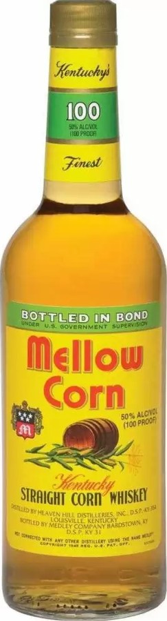 Mellow Corn 4yo Kentucky Straight Corn Whisky 50% 750ml