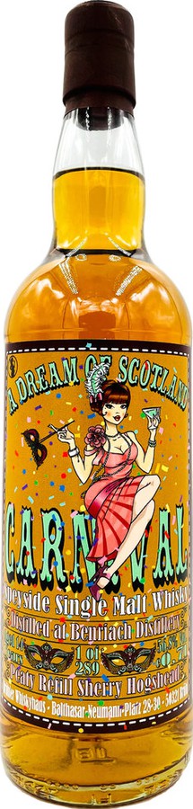 BenRiach 14yo BW A Dream of Scotland Peaty Refill Sherry Hogshead 56.8% 700ml