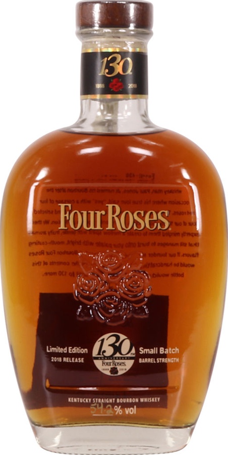Four Roses 130th Anniversary Small Batch Bourbon Barrel Strength 2018 10yo 54.2% 750ml