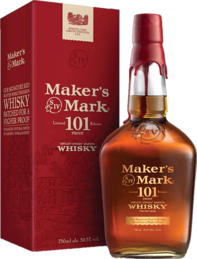 Maker's Mark 101 Kentucky Straight Bourbon Whisky New Charred White Oak 50.5% 750ml