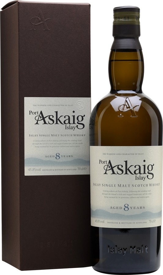 Port Askaig 8yo Islay Single Malt Scotch Whisky Elixir Distillers 45.8% 700ml