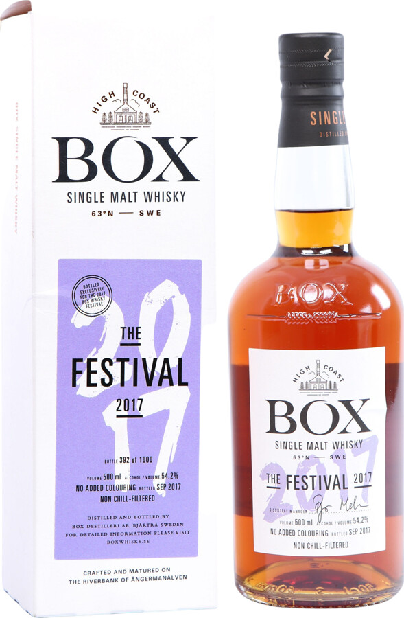 Box The Festival 2017 5yo New American Oak Casks 54.2% 500ml
