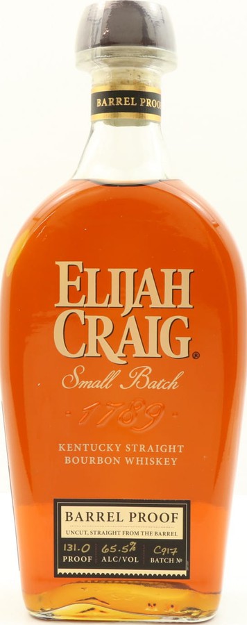 Elijah Craig Barrel Proof Release #15 Batch C917 65.5% 750ml