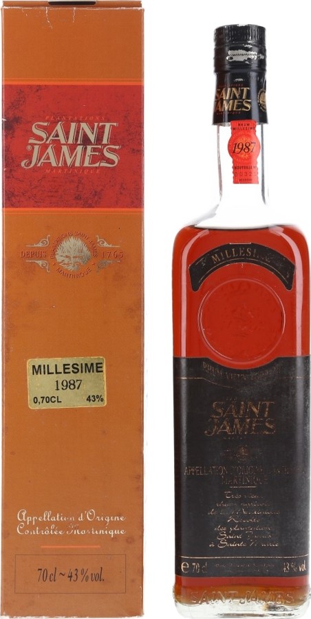 Saint James Millesime 1987 43% 700ml