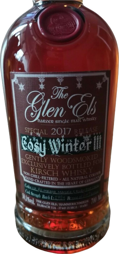 Glen Els Cosy Winter III Special 2017 Release Batch L1784 Kirsch Whisky Exclusive 50.1% 700ml
