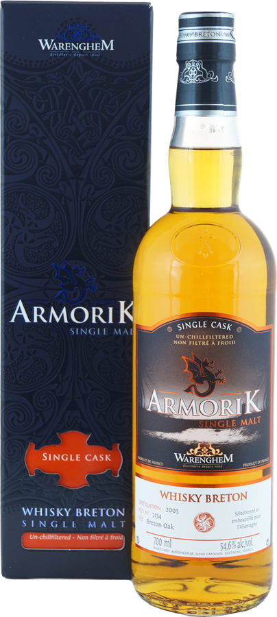 Armorik 2005 Single Cask Breton Oak #3134 l'Allemagne 54.6% 700ml
