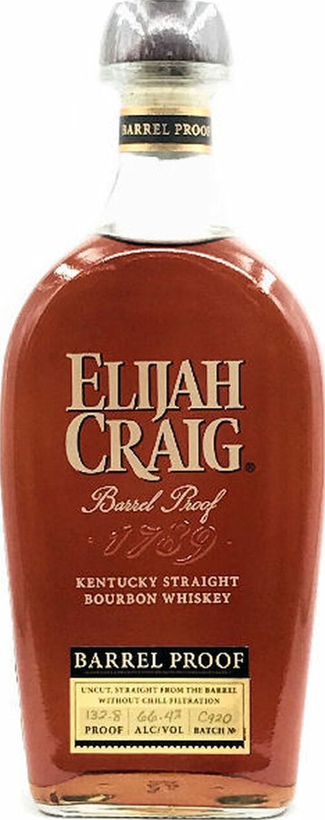 Elijah Craig 12yo Barrel Proof Kentucky Straight Bourbon Whisky C920 66.4% 750ml