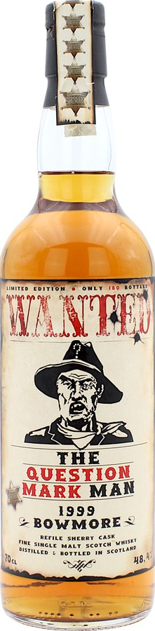 Bowmore 1999 JW Wanted The Question Mark Man Refill Sherry 48.4% 700ml