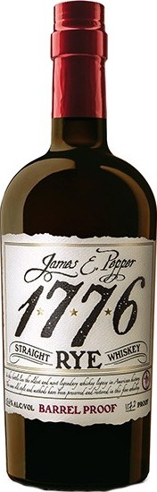 James E. Pepper 1776 Straight Rye Whisky Barrel Proof 58.6% 750ml
