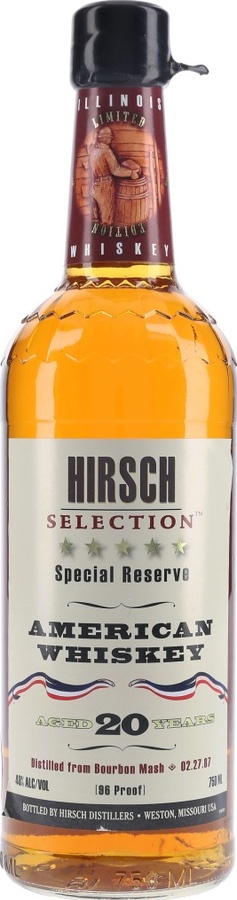 Hirsch Selection 20yo American Whisky Oak Barrels 48% 750ml