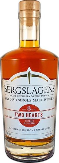Bergslagens 2011 Ber Two Hearts Ex Sherry & Bourbon Casks Swedish Market 48% 500ml
