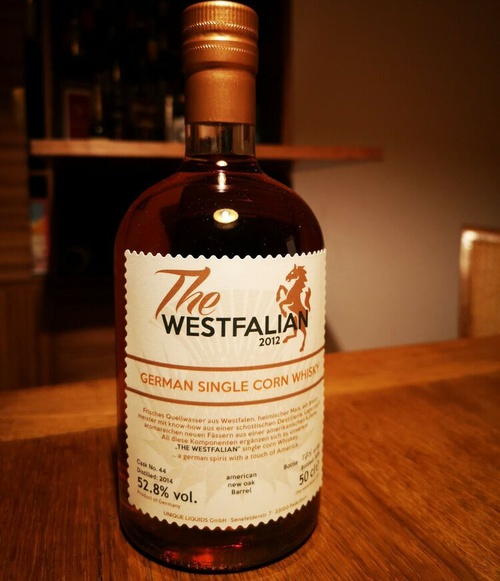 The Westfalian 2014 German Single Corn Whisky American New Oak Barrel #42 50% 500ml