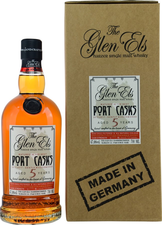 Glen Els 2011 Port Cask Kirsch Whisky 47.4% 700ml