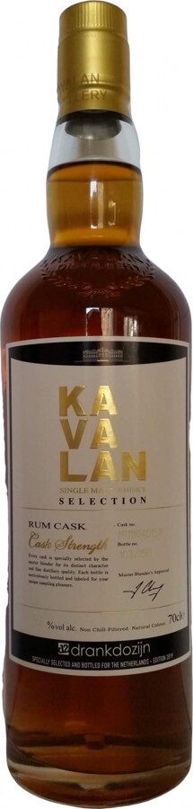Kavalan Selection Rum Cask M111104015A Drankdozijn 54% 700ml