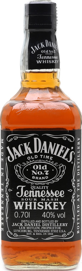 Jack Daniel's Old #7 Imported by: Bacardi GmbH 22297 Hamburg 40% 700ml